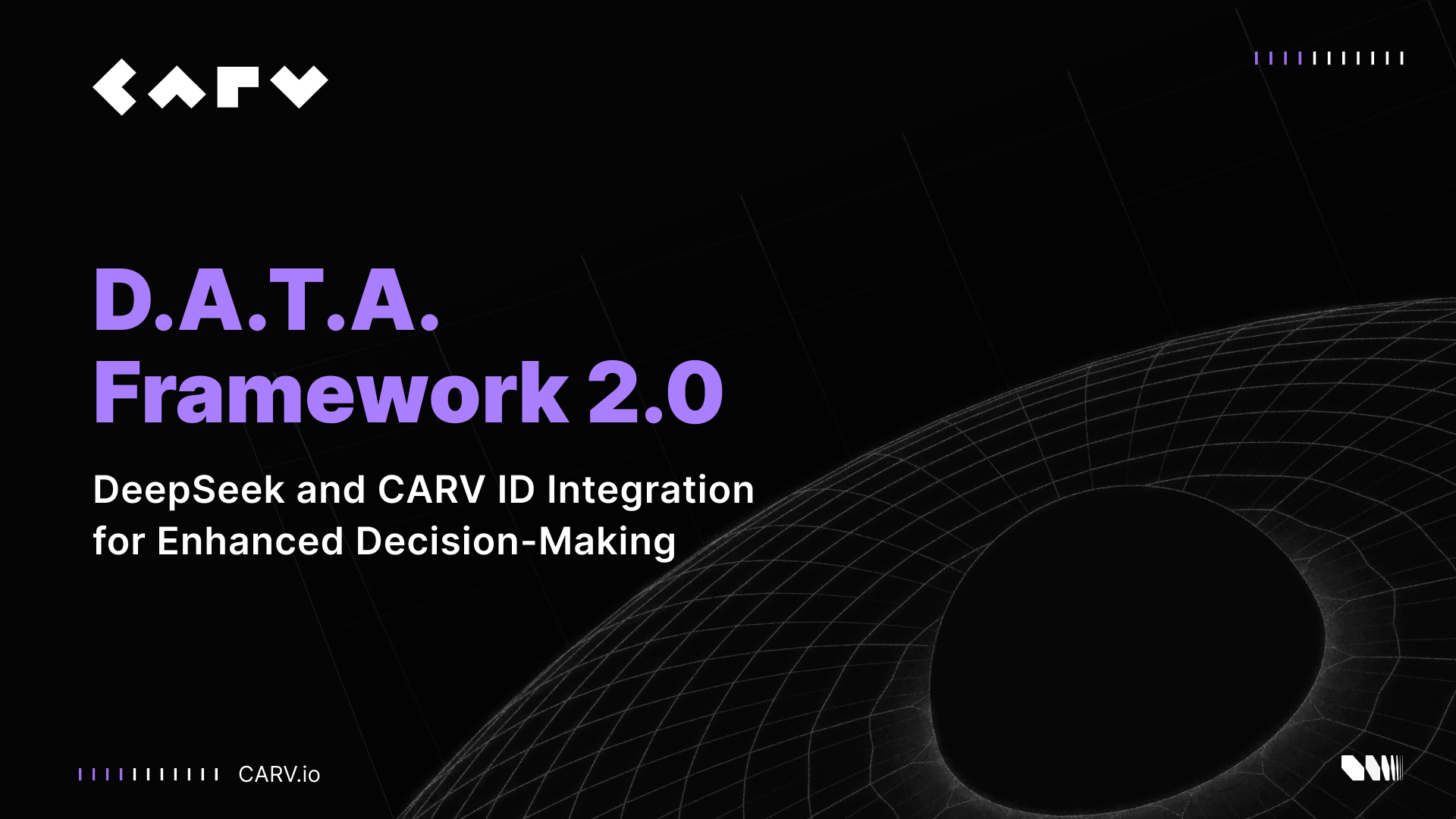 Framework D.A.T.A. 2.0 di CARV: Integrazione di DeepSeek e CARV ID per un Processo Decisionale Avanzato